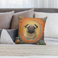 Load image into Gallery viewer, Pug&#39;s Celestial Reverie Plush Pillow Case-Cushion Cover-Dog Dad Gifts, Dog Mom Gifts, Home Decor, Pillows, Pug-2