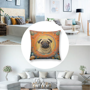 Pug's Celestial Reverie Plush Pillow Case-Cushion Cover-Dog Dad Gifts, Dog Mom Gifts, Home Decor, Pillows, Pug-8