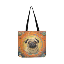 Load image into Gallery viewer, Pug&#39;s Celestial Reverie Shopping Tote Bag-Accessories-Accessories, Bags, Dog Dad Gifts, Dog Mom Gifts, Pug-2