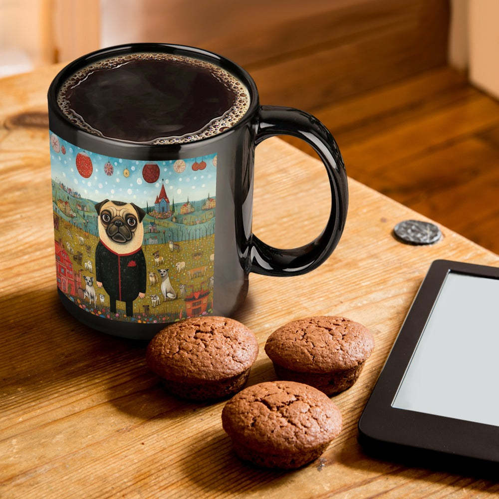Pug's Grand Masquerade Coffee Mug-ONE SIZE-Black-1