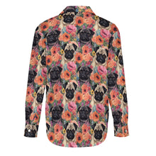 Load image into Gallery viewer, Pugs in Summer Bloom Women&#39;s Shirt-3