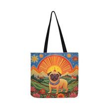 Load image into Gallery viewer, Pug&#39;s Paradise Shopping Tote Bag-Accessories-Accessories, Bags, Dog Dad Gifts, Dog Mom Gifts, Pug-1