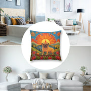 Pug's Radiance Plush Pillow Case-Cushion Cover-Dog Dad Gifts, Dog Mom Gifts, Home Decor, Pillows, Pug-8