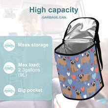 Load image into Gallery viewer, Pugs with Multicolor Hearts Multipurpose Car Storage Bag-16