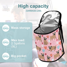 Load image into Gallery viewer, Pugs with Multicolor Hearts Multipurpose Car Storage Bag-5