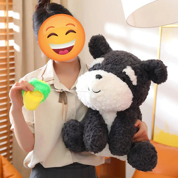 Pull Back Slippers Schnauzer Stuffed Animal Plush Toy 9 360x