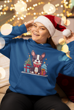 Load image into Gallery viewer, Merry Christmas Boston Terrier Women&#39;s Cotton Fleece Hoodie Sweatshirt - 4 Colors-Apparel-Apparel, Boston Terrier, Christmas, Hoodie, Sweatshirt-2