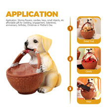 Load image into Gallery viewer, Puppy Love Yellow Labrador Storage Basket Resin Statue-3