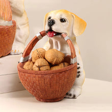 Load image into Gallery viewer, Puppy Love Yellow Labrador Storage Basket Resin Statue-5