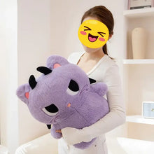 Load image into Gallery viewer, Purple Grumpy Cat Soft Toy - Halloween Cat Plush - Big Eyes and Devil Horns-Stuffed Animals-Cat Memorial Gifts,Stuffed Animal-1