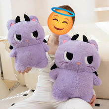 Load image into Gallery viewer, Purple Grumpy Cat Soft Toy - Halloween Cat Plush - Big Eyes and Devil Horns-Stuffed Animals-Cat Memorial Gifts,Stuffed Animal-4
