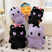 Load image into Gallery viewer, Purple Grumpy Cat Soft Toy - Halloween Cat Plush - Big Eyes and Devil Horns-Stuffed Animals-Cat Memorial Gifts,Stuffed Animal-5