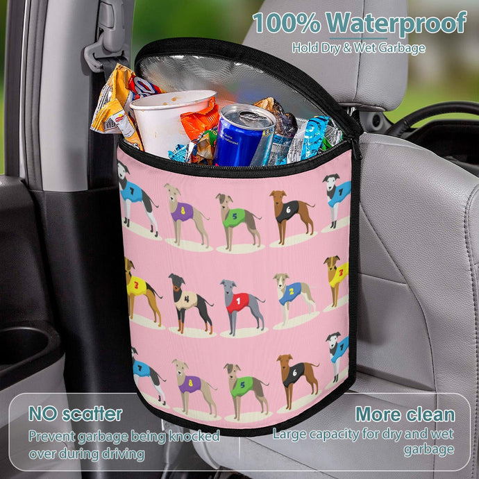Racing Greyhound / Whippets Love Multipurpose Car Storage Bag-7