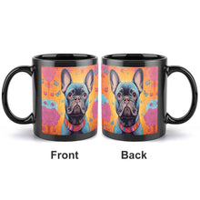 Load image into Gallery viewer, Radiant Bloom Black French Bulldog Coffee Mug-2