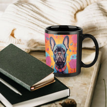 Load image into Gallery viewer, Radiant Bloom Black French Bulldog Coffee Mug-6