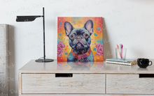 Load image into Gallery viewer, Radiant Bloom Black French Bulldog Wall Art Poster-Art-Dog Art, French Bulldog, Home Decor, Poster-2