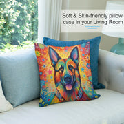 Radiant Guardian German Shepherd Plush Pillow Case-Cushion Cover-Dog Dad Gifts, Dog Mom Gifts, German Shepherd, Home Decor, Pillows-7