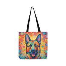 Load image into Gallery viewer, Radiant Guardian German Shepherd Shopping Tote Bag-Accessories-Accessories, Bags, Dog Dad Gifts, Dog Mom Gifts, German Shepherd-White-ONESIZE-3
