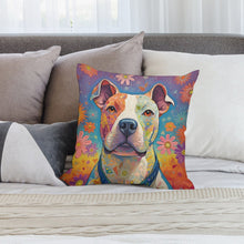 Load image into Gallery viewer, Radiant Love Pit Bull Plush Pillow Case-Cushion Cover-Dog Dad Gifts, Dog Mom Gifts, Home Decor, Pillows, Pit Bull-2
