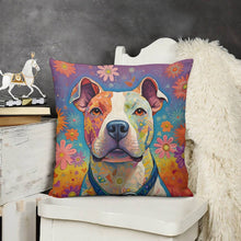 Load image into Gallery viewer, Radiant Love Pit Bull Plush Pillow Case-Cushion Cover-Dog Dad Gifts, Dog Mom Gifts, Home Decor, Pillows, Pit Bull-3