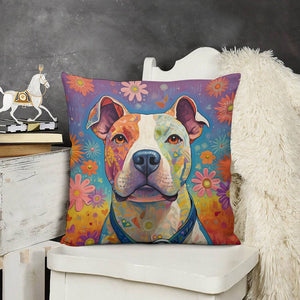 Radiant Love Pit Bull Plush Pillow Case-Cushion Cover-Dog Dad Gifts, Dog Mom Gifts, Home Decor, Pillows, Pit Bull-3