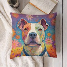 Load image into Gallery viewer, Radiant Love Pit Bull Plush Pillow Case-Cushion Cover-Dog Dad Gifts, Dog Mom Gifts, Home Decor, Pillows, Pit Bull-4