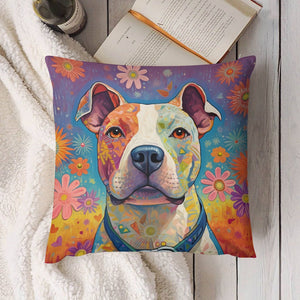 Radiant Love Pit Bull Plush Pillow Case-Cushion Cover-Dog Dad Gifts, Dog Mom Gifts, Home Decor, Pillows, Pit Bull-4