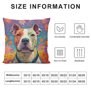 Radiant Love Pit Bull Plush Pillow Case-Cushion Cover-Dog Dad Gifts, Dog Mom Gifts, Home Decor, Pillows, Pit Bull-6