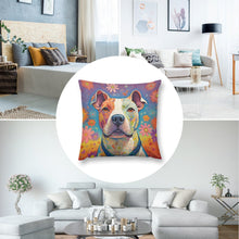 Load image into Gallery viewer, Radiant Love Pit Bull Plush Pillow Case-Cushion Cover-Dog Dad Gifts, Dog Mom Gifts, Home Decor, Pillows, Pit Bull-8