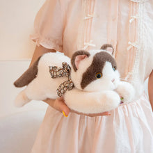 Load image into Gallery viewer, Ragdoll Cat Stuffed Animal Plush Toy - Floral Bow Kitty-16
