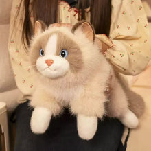 Load image into Gallery viewer, Realistic Ragdoll Cat Stuffed Animal Plush Toy - Belly Flop Pose-Stuffed Animals-Cat Memorial Gifts,Cats,Ragdoll Cat,Stuffed Animal-2