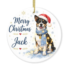 Load image into Gallery viewer, Rat Terrier Christmas Ornament - Cozy Winter Pet Portrait Design - Personalize with Photo and Name-Christmas Ornament-Christmas,Christmas Ornament,Personalize Artwork-3