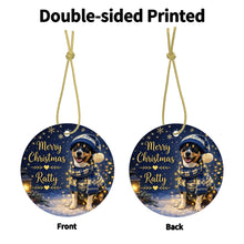 Load image into Gallery viewer, Rat Terrier Christmas Ornament - Cozy Winter Pet Portrait Design - Personalize with Photo and Name-Christmas Ornament-Christmas,Christmas Ornament,Personalize Artwork,Rat Terrier-4