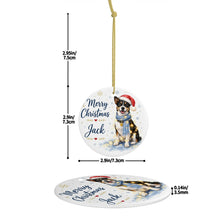 Load image into Gallery viewer, Rat Terrier Christmas Ornament - Cozy Winter Pet Portrait Design - Personalize with Photo and Name-Christmas Ornament-Christmas,Christmas Ornament,Personalize Artwork-5