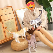 Load image into Gallery viewer, Realistic American Shorthair Cat Soft Toy - Orange and White Striped Tabby - Standing with Upright Tail-Stuffed Animals-British Shorthair Cat,Cat Memorial Gifts,Stuffed Animal-8