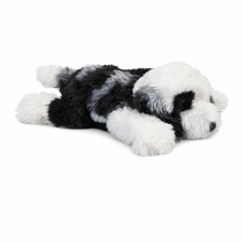 Load image into Gallery viewer, Realistic Black and White English Sheepdog Stuffed Animal Plush Toy-Stuffed Animals-Generic-Length 20" (50 cm)-iLoveMy.Pet