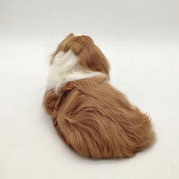 Realistic Blenheim Cavalier King Charles Spaniel Stuffed Animal with Faux Fur