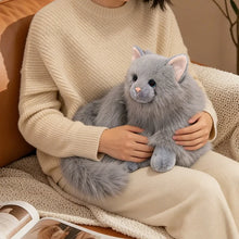 Load image into Gallery viewer, Realistic Blue Nebelung Cat Plush Toy - Fluffy-Tail Charmer-Stuffed Animals-Cat Memorial Gifts,Cats,Nebelung,Stuffed Animal-12