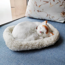 Load image into Gallery viewer, Realistic Breathing Orange and White Cat Stuffed Animal Plush Toys - Sleeping Kitty Companions-03-1