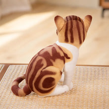 Load image into Gallery viewer, Realistic Brown Marbled Tabby Bengal Cat Stuffed Animal - Precious Wide-Eyed Sitting Kitty-20