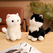 Load image into Gallery viewer, Realistic Black and White Maine Coon Cat Stuffed Animal Plush Toy-Cats-Black and White Cat,Cat Memorial Gifts,Cats,Maine Coon,Stuffed Animal-7