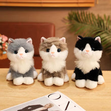 Load image into Gallery viewer, Realistic Black and White Maine Coon Cat Stuffed Animal Plush Toy-Cats-Black and White Cat,Cat Memorial Gifts,Cats,Maine Coon,Stuffed Animal-9