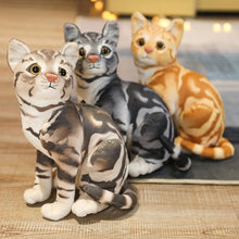 Load image into Gallery viewer, Realistic Brown Tabby and White Cat Stuffed Animal - Adorable Lifelike Companions-4