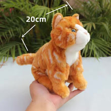 Load image into Gallery viewer, Realistic Small Orange Tabby and White Cat Stuffed Animal Plush Toy-Stuffed Animals-Cats,Orange and White Cat,Stuffed Animal,Tabby Cat-7