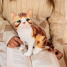 Load image into Gallery viewer, Realistic Seal Point Siamese Cat Stuffed Animal - Precious Wide-Eyed Sitting Kitty-Stuffed Animals-Cat Memorial Gifts,Cats,Siamese Cat,Stuffed Animal-5