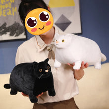 Load image into Gallery viewer, Realistic Chubby Fat Black Cat Plush Toy - Big Fat Sausage Cat-Stuffed Animals-Black Cat,Cat Memorial Gifts,Cats,Stuffed Animal-6