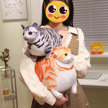 Load image into Gallery viewer, Realistic Chubby Fat Brown Tabby Cat Plush Toy - Bag Charm Also Available-Stuffed Animals-Cat Memorial Gifts,Cats,Stuffed Animal,Tabby Cat-10