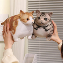 Load image into Gallery viewer, Realistic Chubby Fat Brown Tabby Cat Plush Toy - Bag Charm Also Available-14