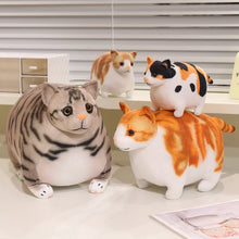 Load image into Gallery viewer, Realistic Chubby Fat Calico Cat Plush Toy - Bag Charm Also Available-19
