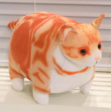 Load image into Gallery viewer, Realistic Chubby Fat Orange and White Cat Plush Toy - Bag Charm Also Available-4